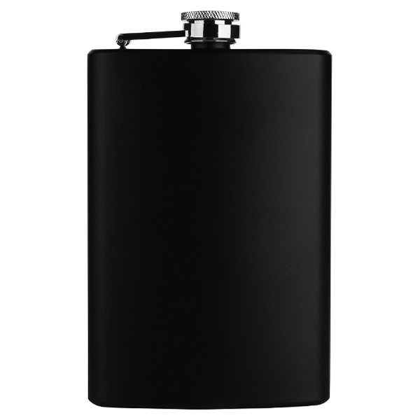 Logo trade promotional products picture of: Hip flask OLYMPOS Schwarzwolf