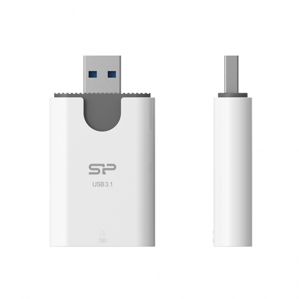 Logo trade promotional giveaways image of: MicroSD and SD card reader Silicon Power Combo 3.1