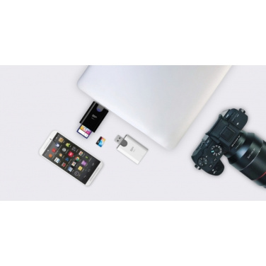 Logo trade promotional items image of: MicroSD and SD card reader Silicon Power Combo 3.1