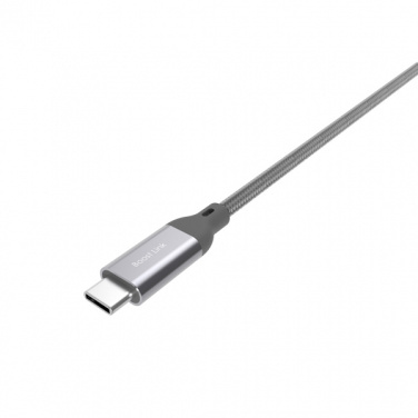 Logo trade promotional merchandise picture of: Nylon data transfer cable LK30 Type - C Quick Charge 3.0