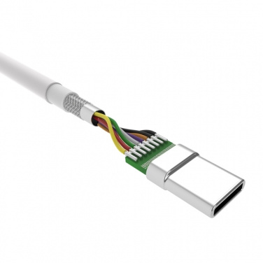 Logo trade business gifts image of: Data transfer cable LK10 Type - C Quick Charge 3.0