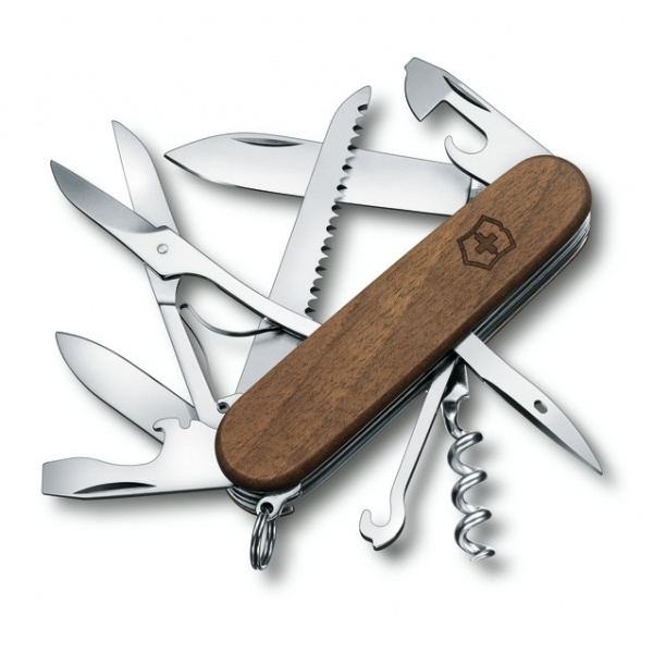 Logotrade corporate gift picture of: Pocket knife Huntsman Wood Victorinox