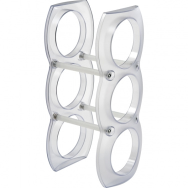 Logotrade advertising products photo of: Plastic wine rack MONTEGO BAY