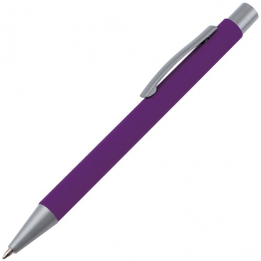 Logo trade promotional giveaways image of: Metal ballpen soft touch ABU DHABI