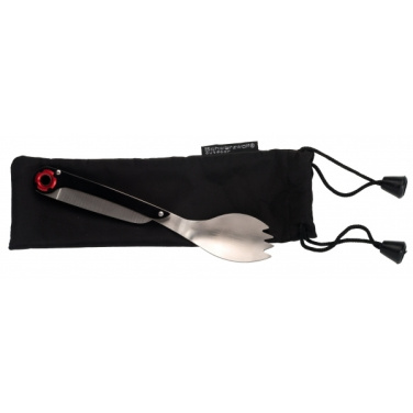 Logo trade corporate gift photo of: Multifunctional spoon LATEMAR Schwarzwolf