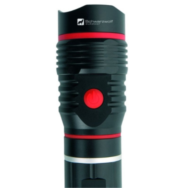 Logotrade promotional gift image of: Flashlight BIWA Schwarzwolf