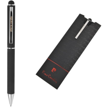 Logo trade advertising products image of: Metal ballpoint pen, touch pen, soft touch CLAUDIE Pierre Cardin