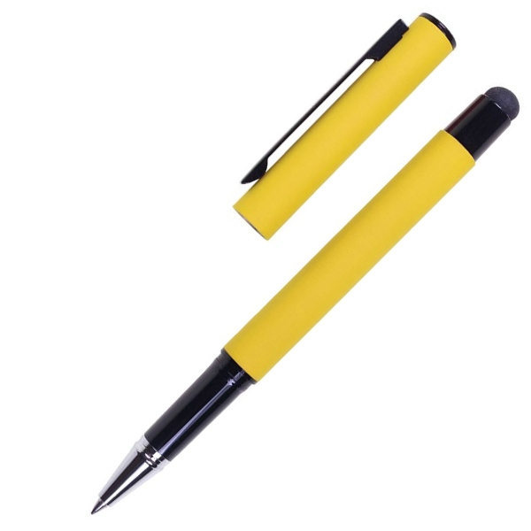 Logo trade promotional products image of: Roller touch pen, soft touch CELEBRATION Pierre Cardin