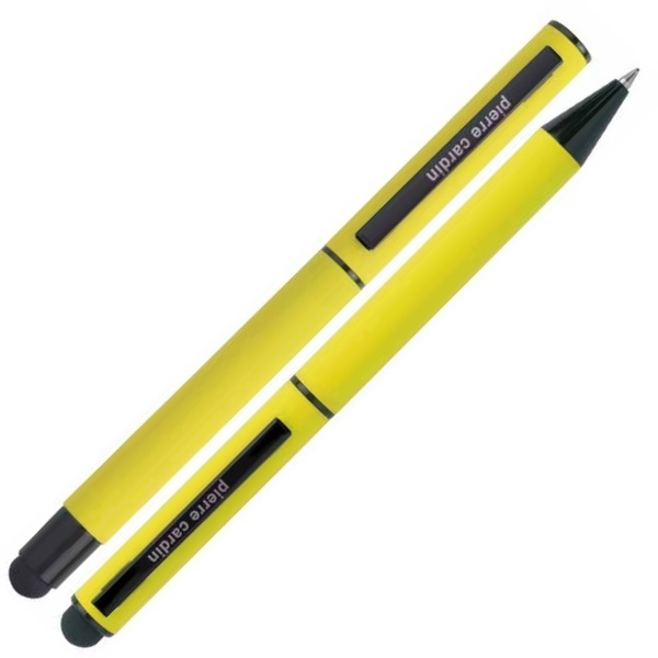 Logotrade advertising products photo of: Writing set touch pen, soft touch CELEBRATION Pierre Cardin