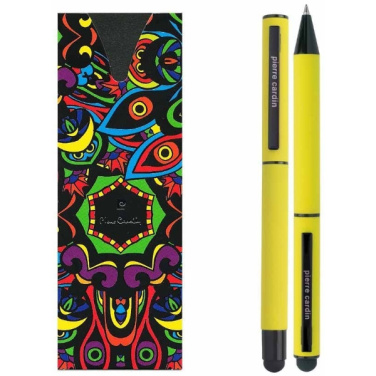 Logotrade promotional product image of: Writing set touch pen, soft touch CELEBRATION Pierre Cardin