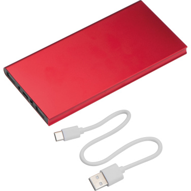 Logo trade promotional merchandise image of: Power bank 8 000 mAh WOLFSBERG