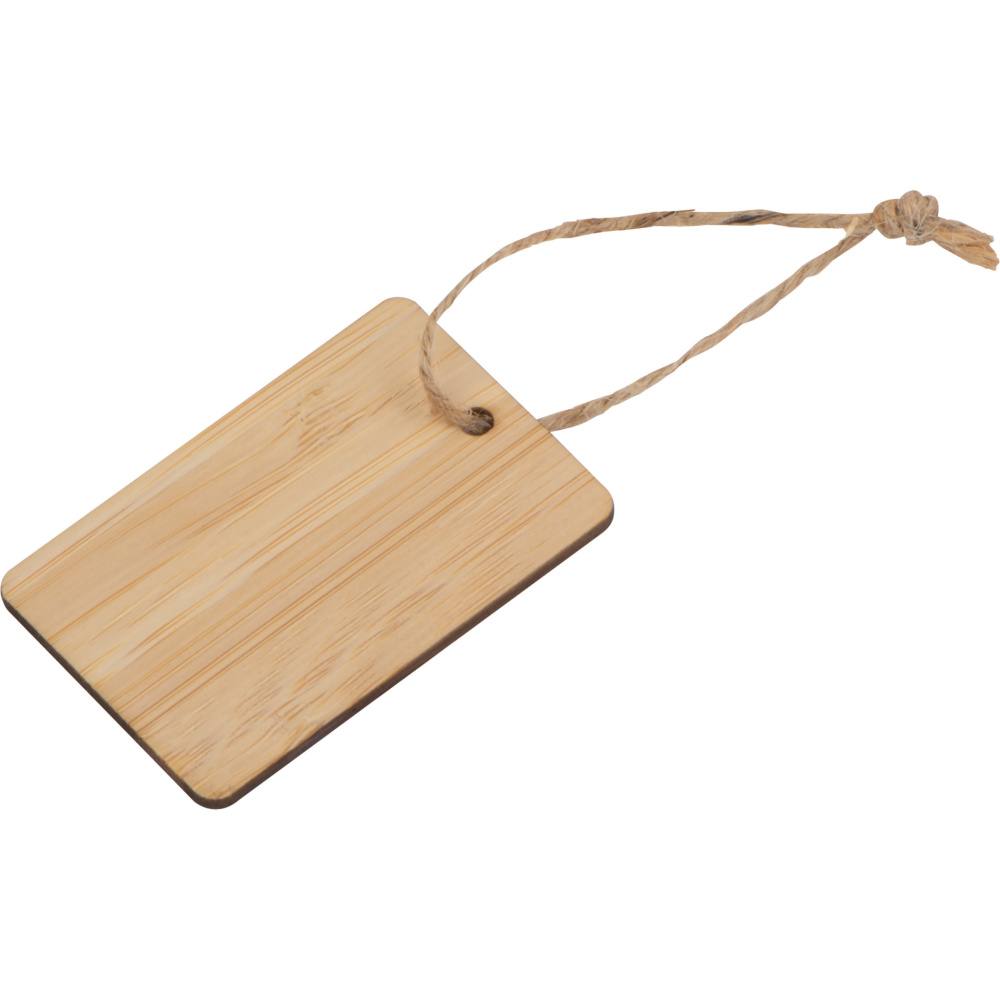 Logo trade promotional giveaway photo of: Bamboo Pendant SALAMANCA