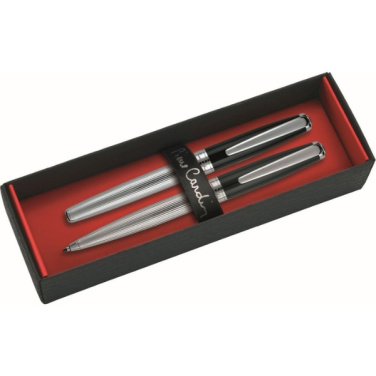 Logo trade promotional gifts picture of: Writing set ballpoint pen & fountain pen CHRISTOPHE Pierre Cardin