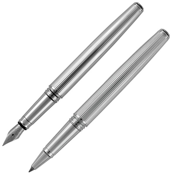 Logo trade business gift photo of: Writing set fountain pen & roller CHRISTOPHE Pierre Cardin