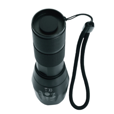 Logo trade advertising product photo of: Flashlight DELGADA Schwarzwolf