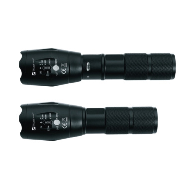 Logotrade corporate gift image of: Flashlight DELGADA Schwarzwolf