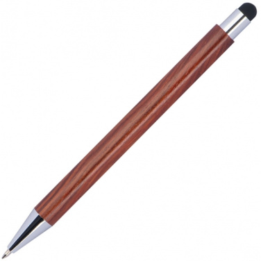 Logo trade promotional merchandise photo of: Wooden ballpen BILZEN