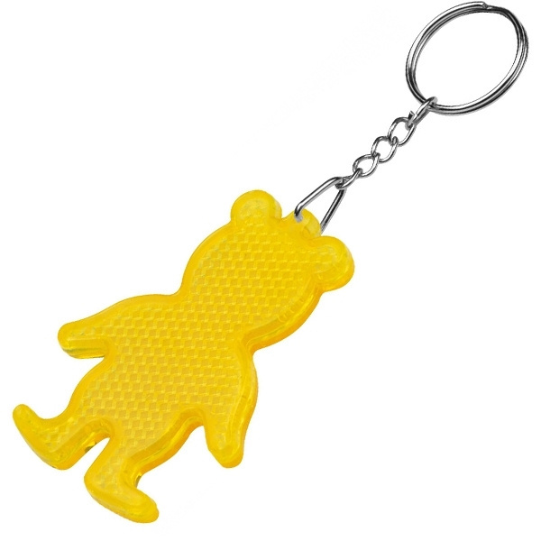 Logo trade promotional gifts picture of: Reflective keyring BEAR