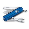 Pocket knife Classic SD transparent Victorinox, blue