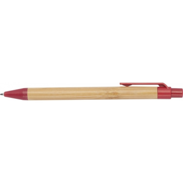 Logotrade corporate gift image of: Wheatstraw and bamboo ballpen HALLE