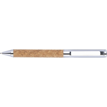 Logotrade promotional giveaways photo of: Twist-ballpen metal and cork LILLEHAMMER