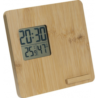 Logo trade corporate gifts picture of: Bamboo weather station GRANADA