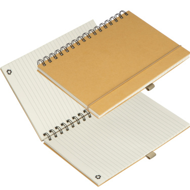 Logo trade promotional items image of: Cardboard notebook SILKEBORG