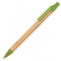 Wheatstraw and bamboo ballpen HALLE, green