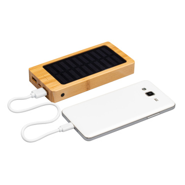 Logotrade promotional gift picture of: Bamboo power bank BAKERSFIELD