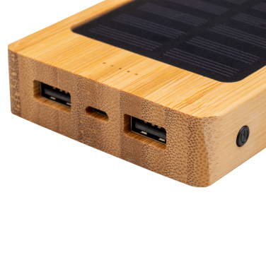 Logo trade corporate gift photo of: Bamboo power bank BAKERSFIELD