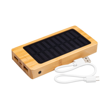 Logotrade promotional merchandise image of: Bamboo power bank BAKERSFIELD