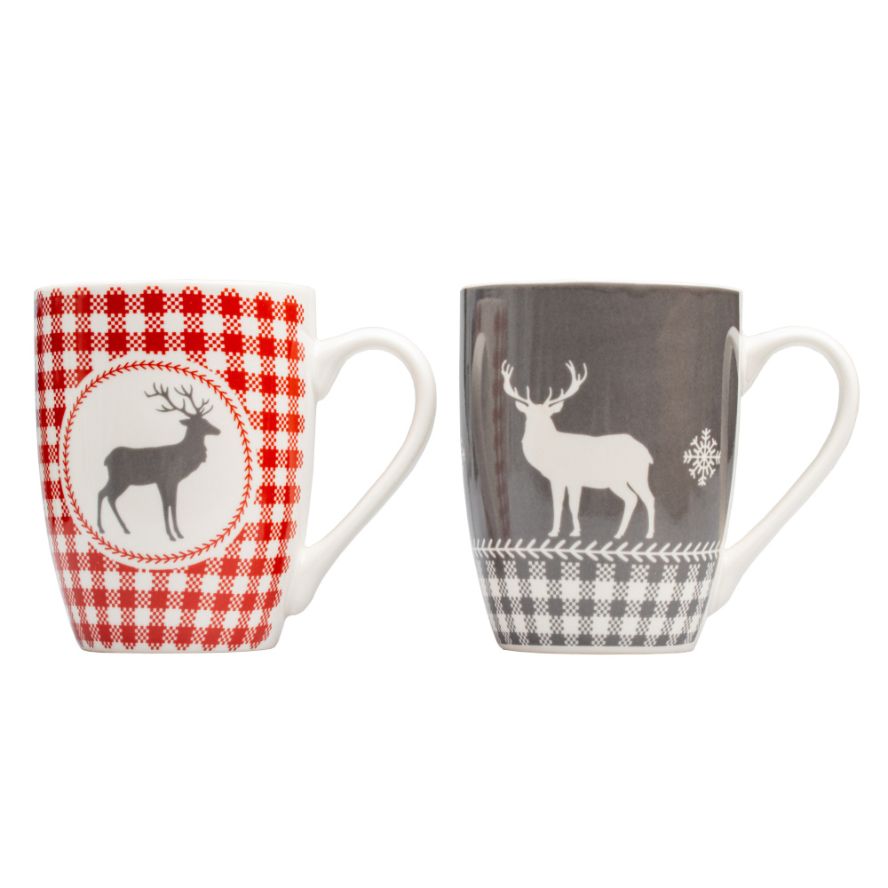 Logo trade promotional merchandise image of: 2 Xmas mugs ANKARA