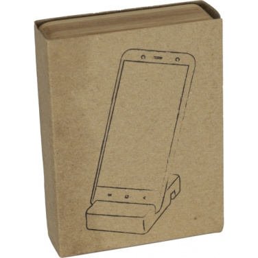 Logo trade promotional giveaways image of: Bamboo smartphone holder SAN SEBASTIAN