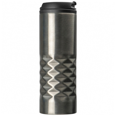 Logo trade promotional merchandise image of: Thermal stainless steel mug SANTANDER 500 ml