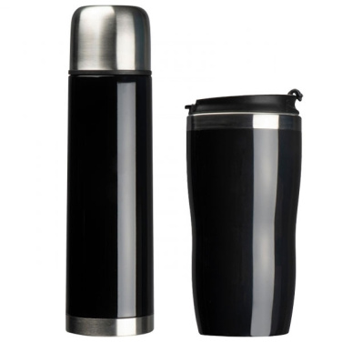 Logo trade promotional product photo of: Set of vacuum flask and drinking cup SPLIT 450 ml