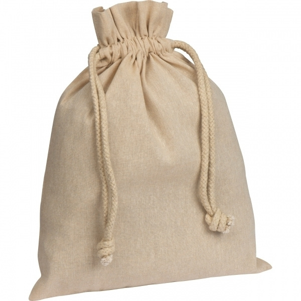 Logo trade promotional items image of: Recycled cotton bag PASADENA