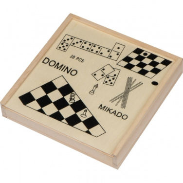 Logotrade promotional gift picture of: Wooden game collection RIGA