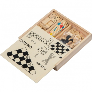 Logotrade promotional product image of: Wooden game collection RIGA