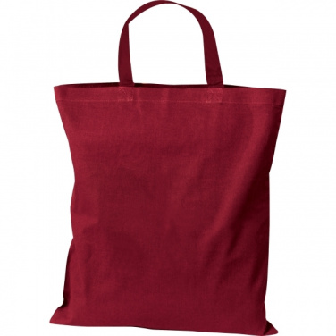 Logo trade promotional giveaways picture of: Cotton bag with short handles BREGENZ