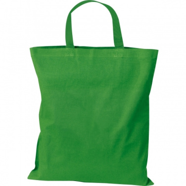 Logo trade promotional giveaways picture of: Cotton bag with short handles BREGENZ