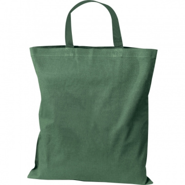 Logo trade promotional giveaways image of: Cotton bag with short handles BREGENZ