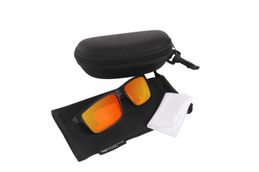 Logo trade promotional gifts image of: Sunglasses IRAVADI Schwarzwolf