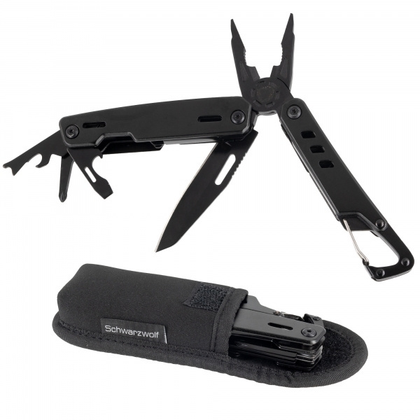 Logotrade promotional giveaway image of: Multitool NOBLE Schwarzwolf