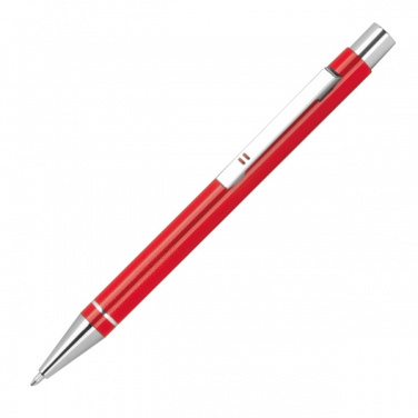 Logo trade promotional giveaways picture of: Metal semi gel ballpoint Pen ALMEIRA