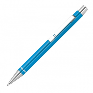 Logo trade advertising product photo of: Metal semi gel ballpoint Pen ALMEIRA