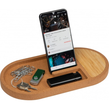 Logo trade business gift photo of: Desk organiser with charging station LANCASTER