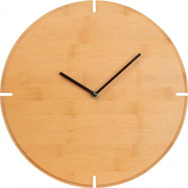 Logo trade corporate gifts image of: Wall Clock HAMPTON