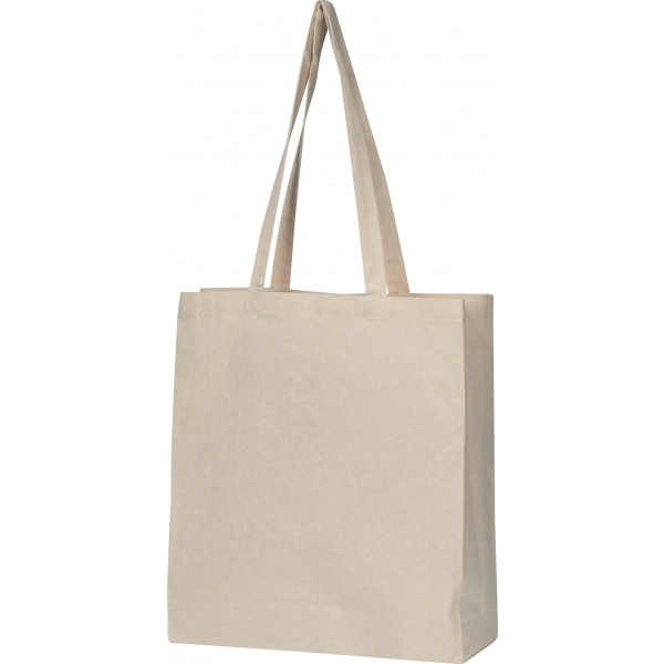 Logo trade promotional gifts picture of: Organic cotton bag with bottom fold INNSBRUCK