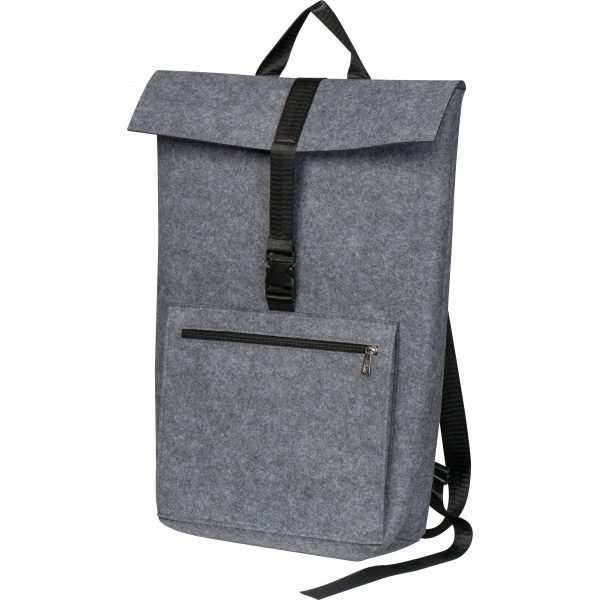 Logo trade business gift photo of: RPET Felt Backpack BIRMINGHAM