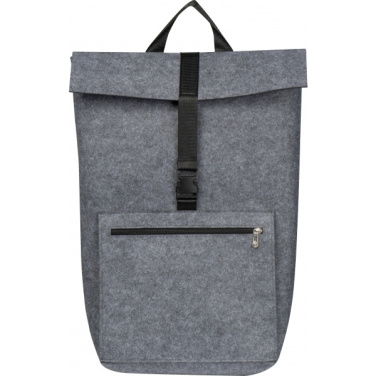 Logo trade promotional merchandise image of: RPET Felt Backpack BIRMINGHAM